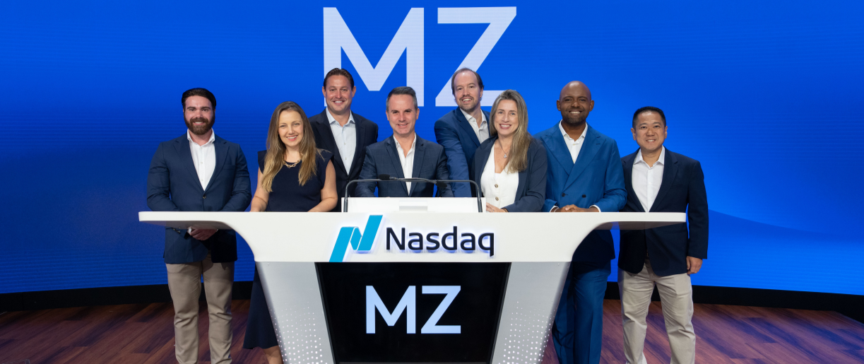 Equipe MZ no Nasdaq